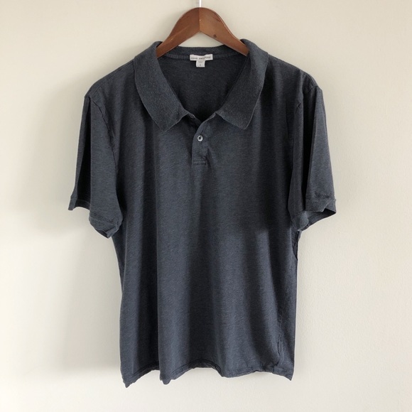 James Perse Other - James Perse Cotton Cashmere Polo Top 2 / M Blue